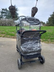 LOC pour nos petits loulous Wagon W4 LUXE Wonderfold habillage de pluie