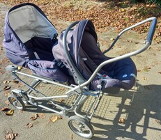 Poussette double + cosy Inglesina
