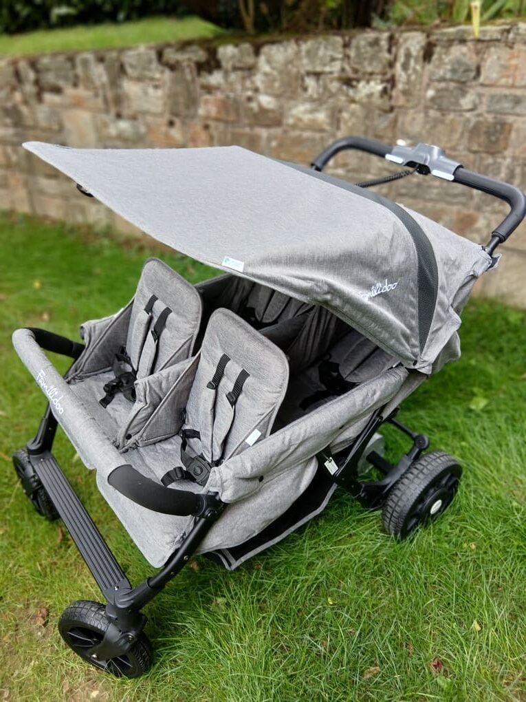 ELOC-ASSMAT poussette quadruple Familidoo Full Grey motorisée
